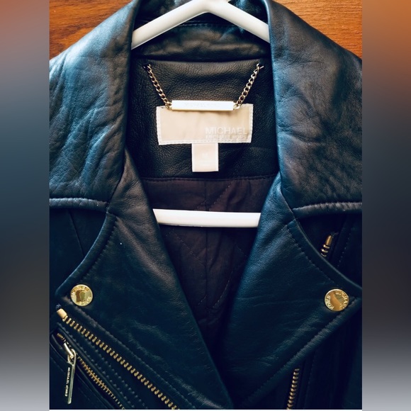Michael Kors navy moto jacket. Medium - Picture 4 of 4